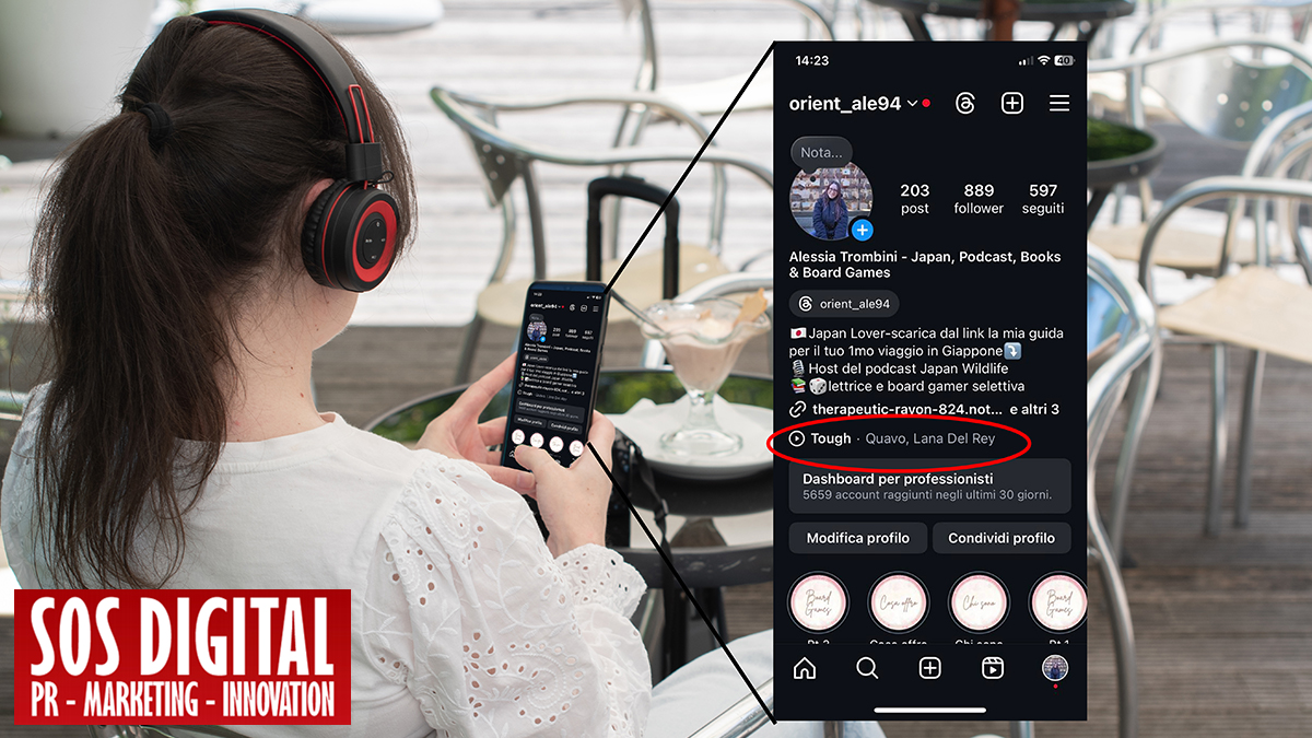 instagram musica profilo sos digital pr