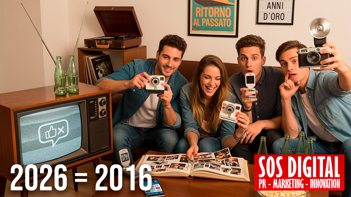Il 2026 nei social media. Il nuovo 2016 ritorno al passato tra nostalgia (e opportunità)