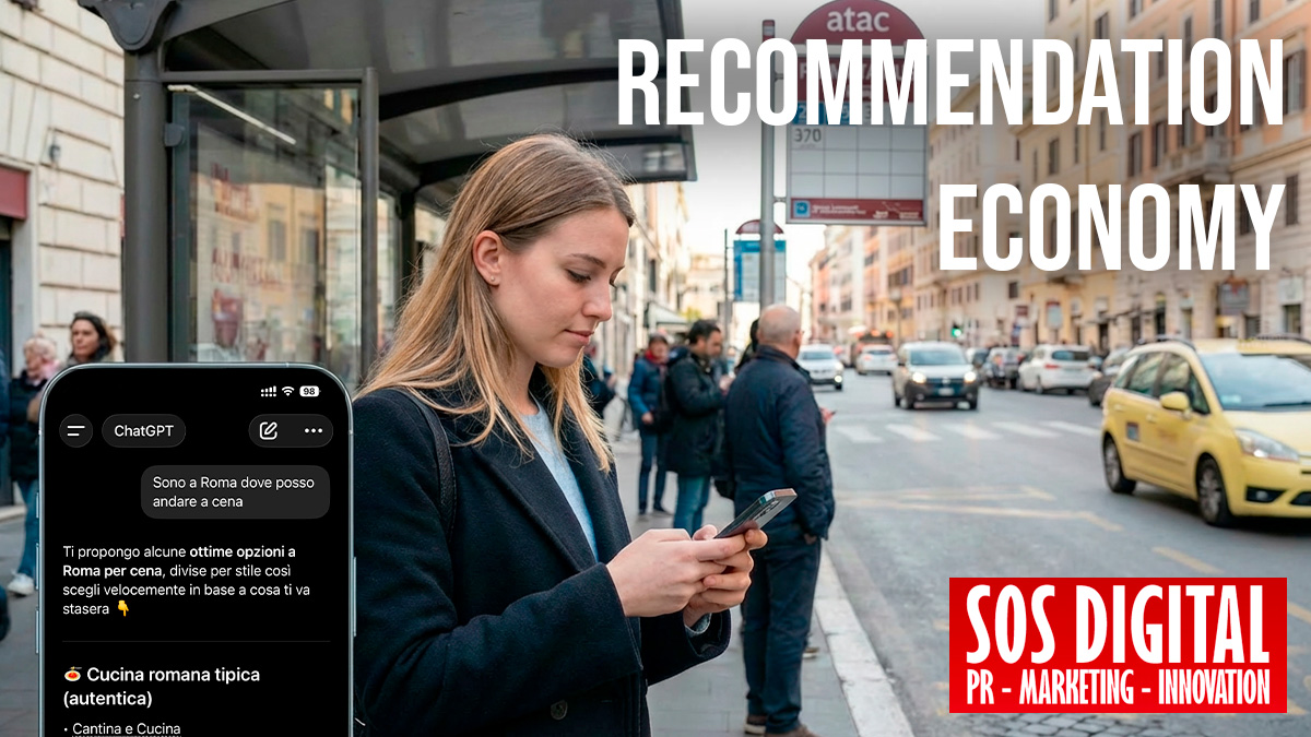 Recommendation Economy, cosa è, come funziona. Nella nuova era dell’AI la pubblicità non basta più.
